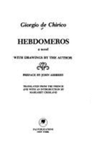 Hebdomeros giorgio - hebdomeros,